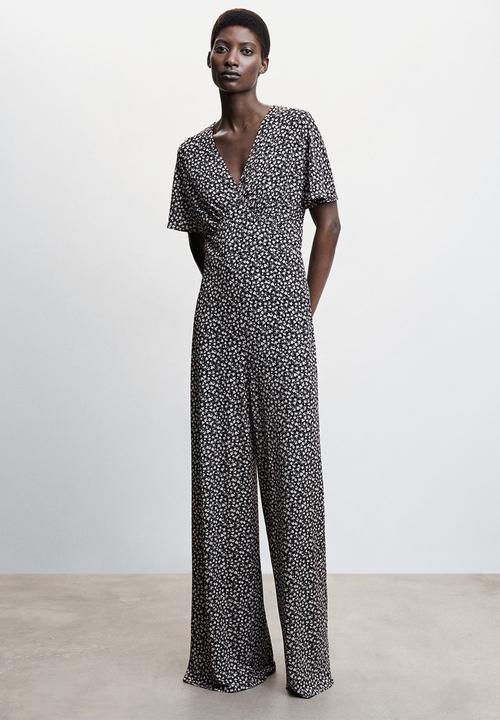 MANGO - Jumpsuit manza - black