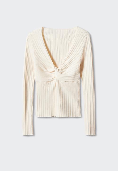 MANGO - Sweater risu1 - beige