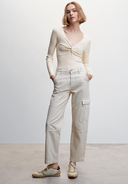MANGO - Sweater risu1 - beige