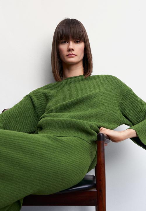 MANGO - Sweater adele - mid green