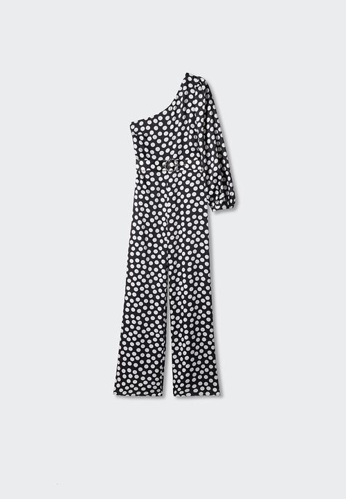 MANGO - One-piece suit circle - black