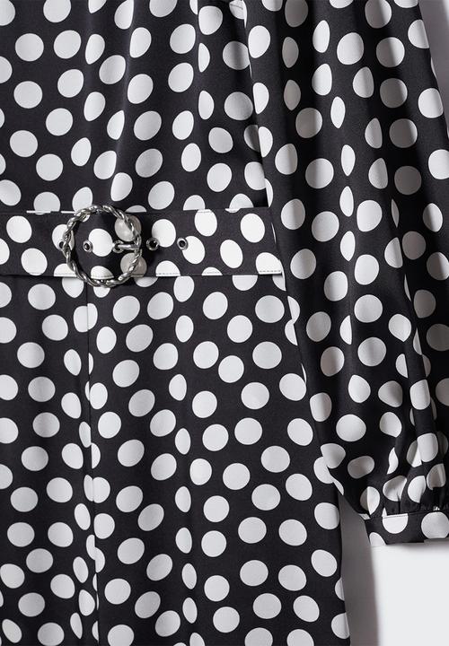 MANGO - One-piece suit circle - black