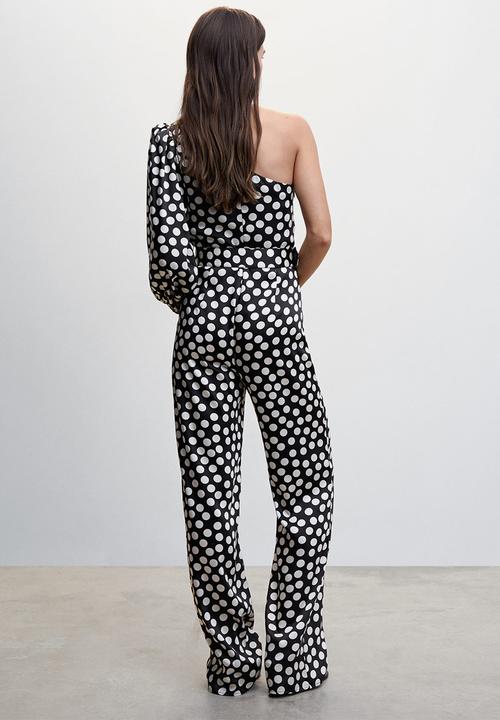 MANGO - One-piece suit circle - black