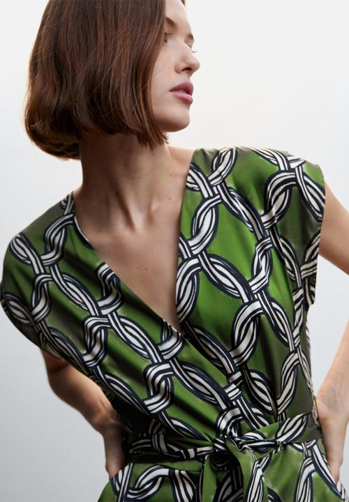 MANGO - One-piece suit cadena - green
