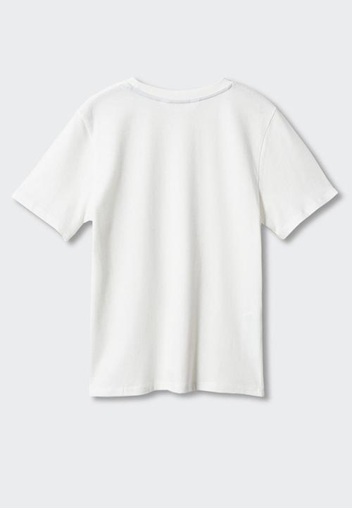 MANGO - T-shirt basic4 - natural