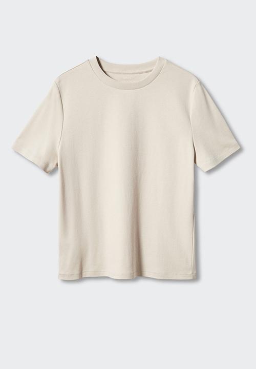 MANGO - T-shirt rita - beige