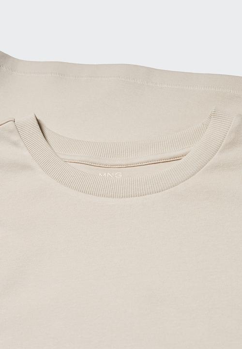 MANGO - T-shirt rita - beige