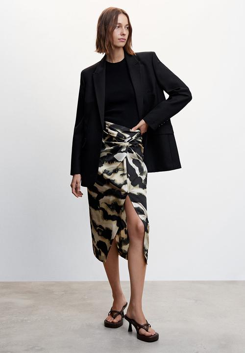 MANGO - skirt camila- black