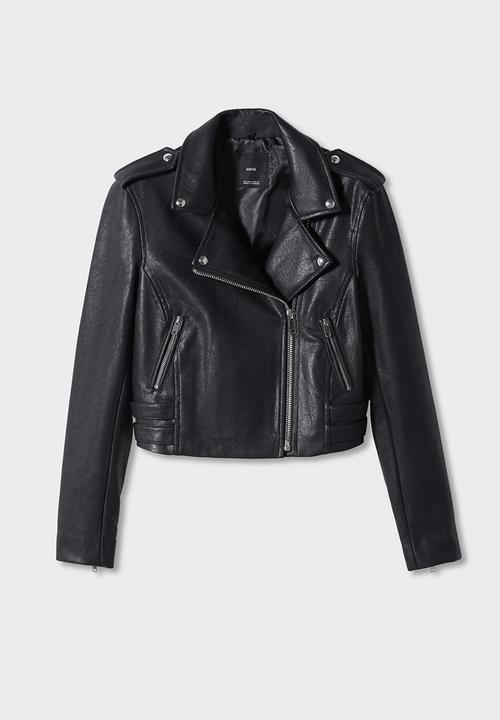 MANGO - Jacket mil - black