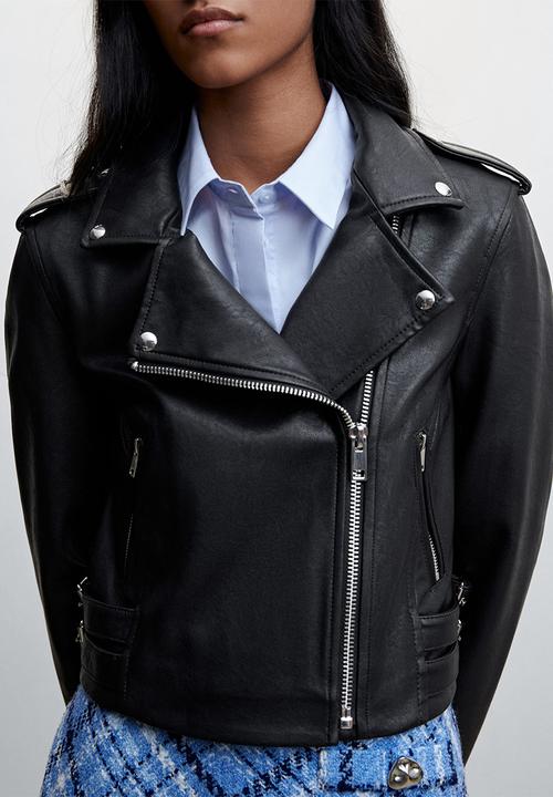 MANGO - Jacket mil - black