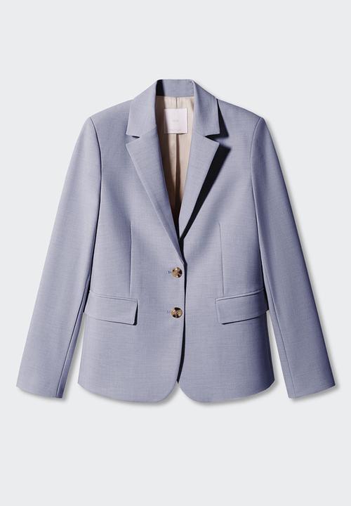 MANGO - Blazer borevi - light pastel blue