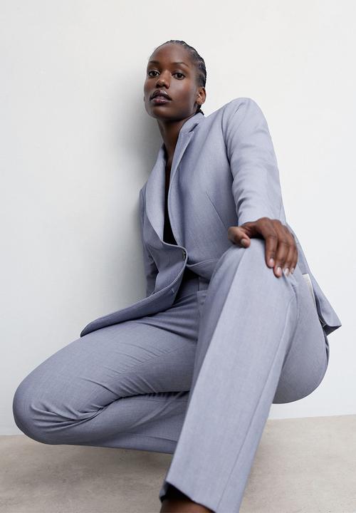 MANGO - Blazer borevi - light pastel blue