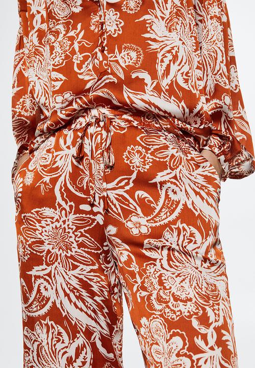MANGO - Trousers edward-h - medium orange