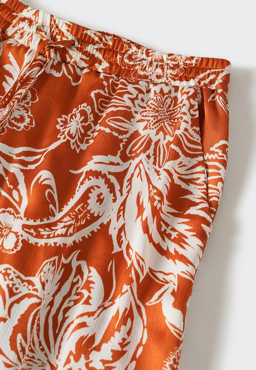 MANGO - Trousers edward-h - medium orange