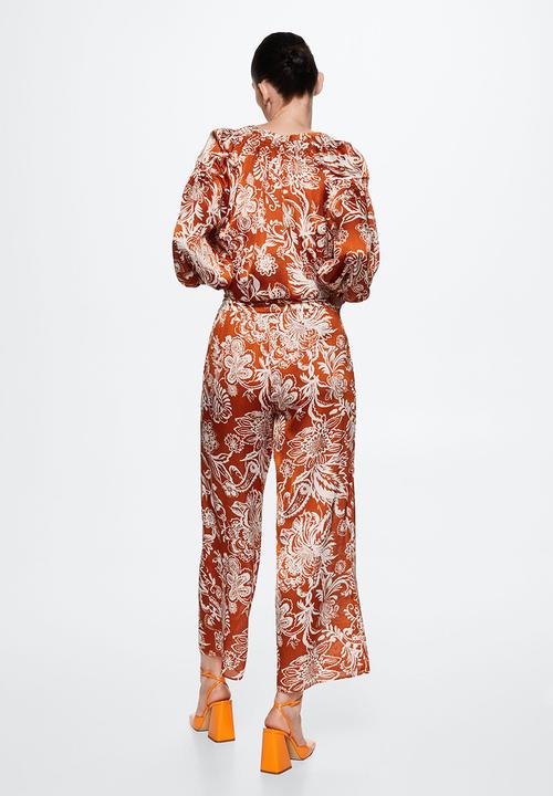 MANGO - Trousers edward-h - medium orange