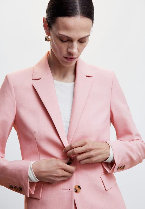 MANGO - Blazer borevi - mid pink