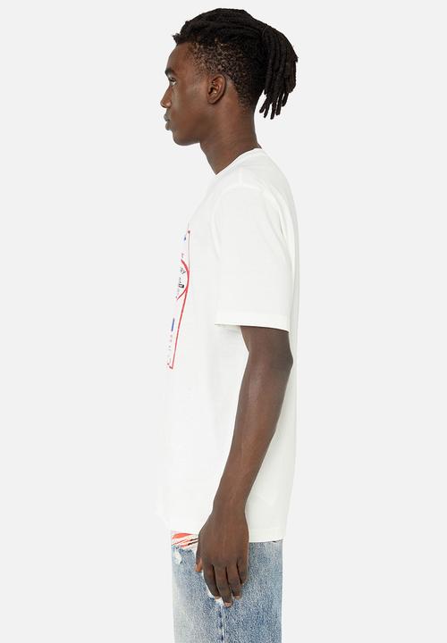 Diesel  - T-just-e36 camiseta - white 