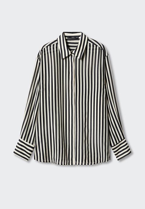 MANGO - Shirt spicy - black & white 