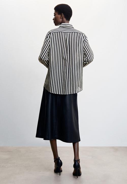 MANGO - Shirt spicy - black & white 