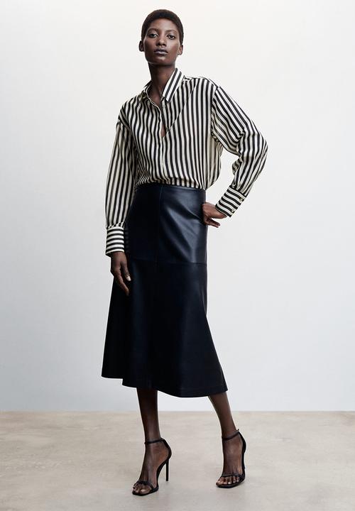 MANGO - Shirt spicy - black & white 
