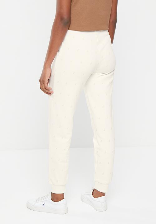 POLO - Women monogram track pants - stone
