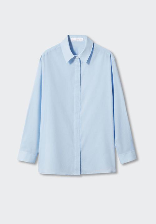 MANGO - Shirt voila - light pastel blue