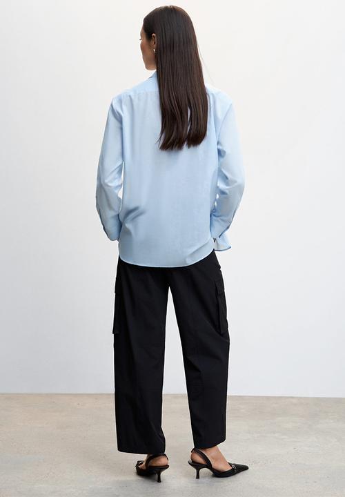 MANGO - Shirt voila - light pastel blue