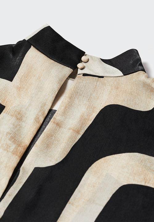 MANGO - Plus dress collins - light beige