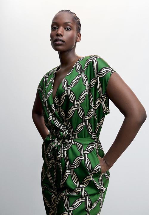 MANGO - Plus one-piece suit cadena - green