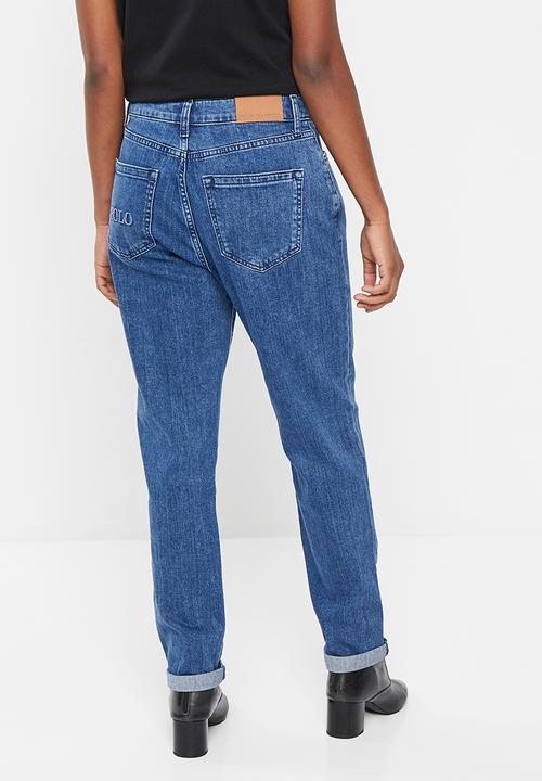 POLO - Women mid mom jean - medium wash