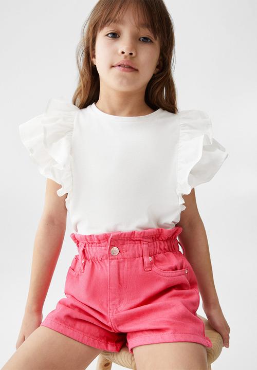 MANGO - Shorts paper - strawberry