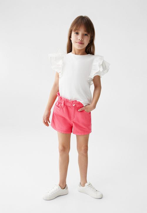 MANGO - Shorts paper - strawberry