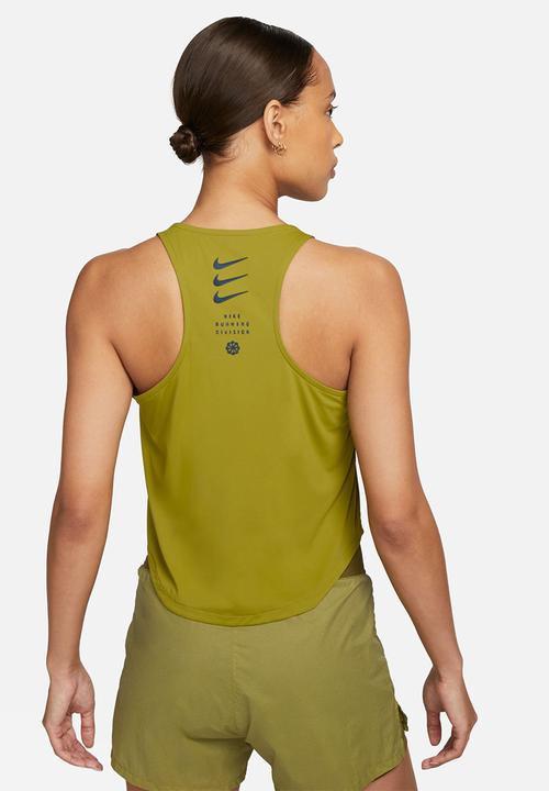 Nike - W nike dri-fit adv run division tank - moss