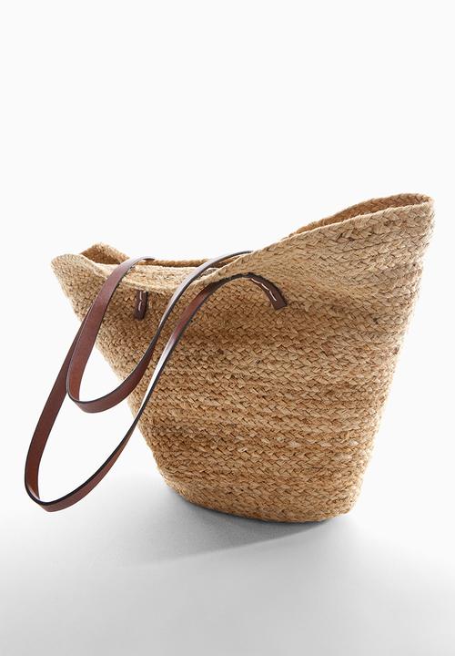 MANGO - Bag menorca - natural