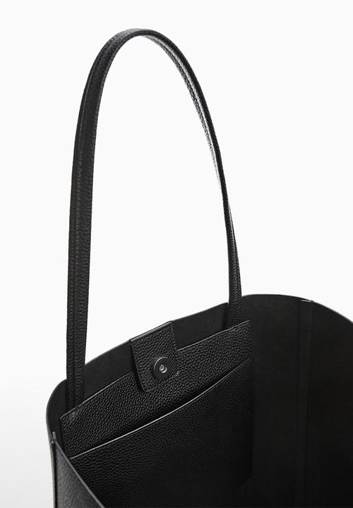 MANGO - Bag tulipa - black