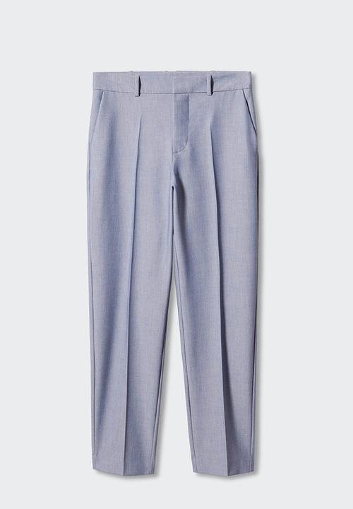 MANGO - Trousers borevi  - mid blue