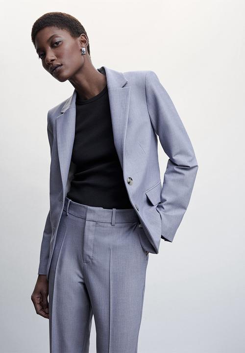 MANGO - Trousers borevi  - mid blue