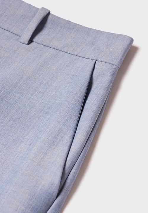 MANGO - Trousers borevi  - mid blue