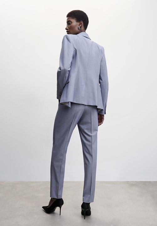 MANGO - Trousers borevi  - mid blue