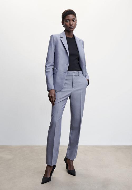 MANGO - Trousers borevi  - mid blue
