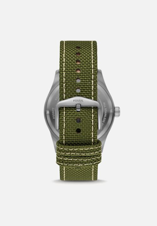 Fossil - Defender- silver & green