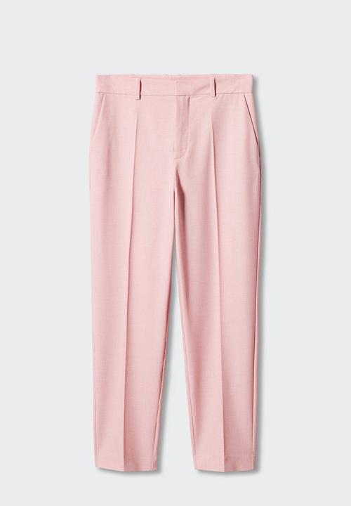 MANGO - Trousers borevi - mid pink