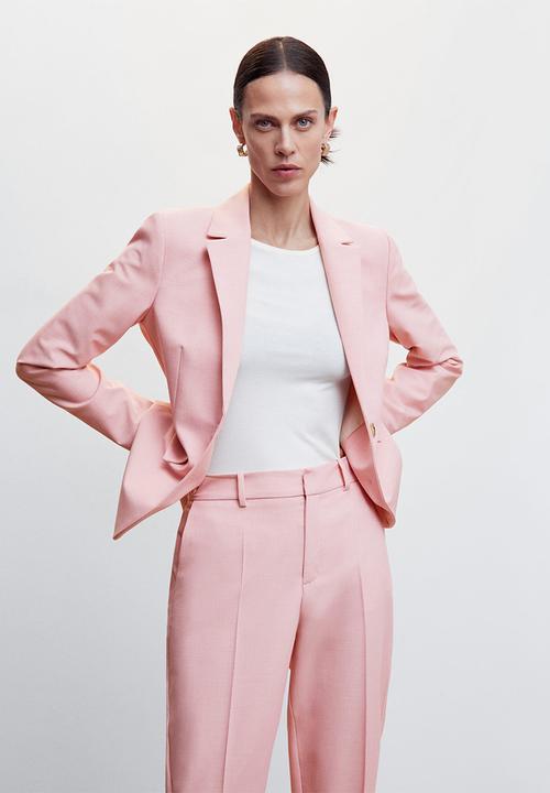 MANGO - Trousers borevi - mid pink