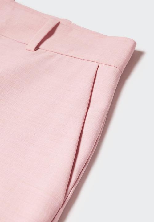 MANGO - Trousers borevi - mid pink