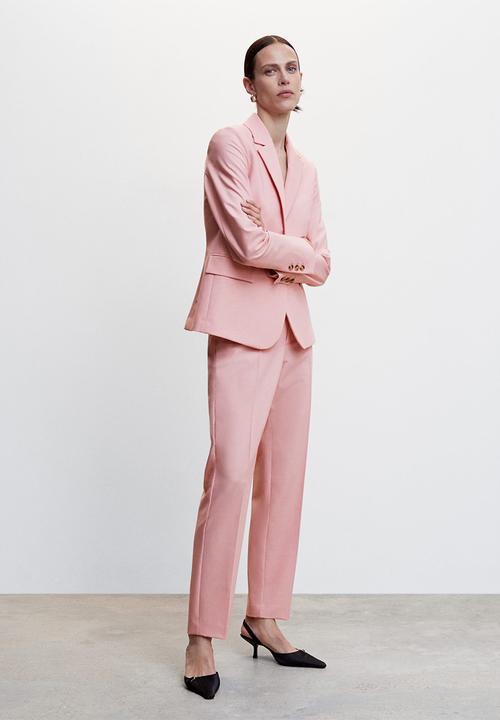 MANGO - Trousers borevi - mid pink