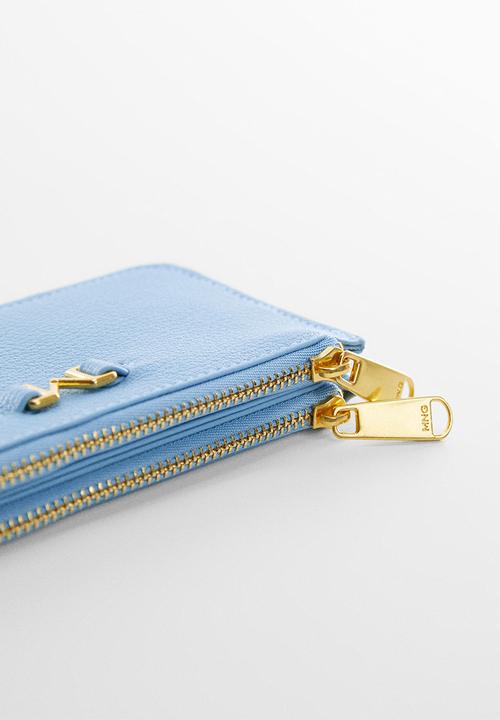 MANGO - Card holder malva - blue