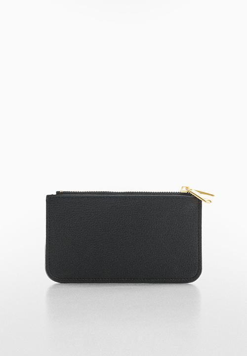 MANGO - Card holder malva - black