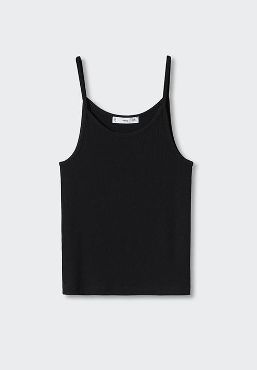 MANGO - Top kim - black