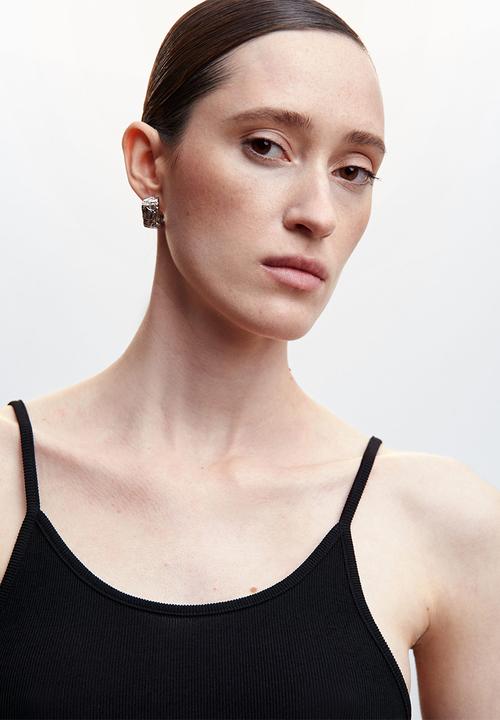 MANGO - Top kim - black