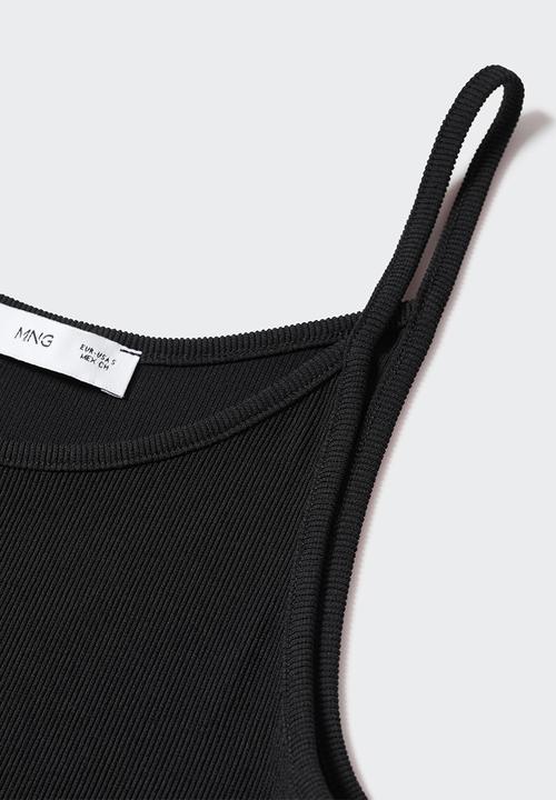 MANGO - Top kim - black